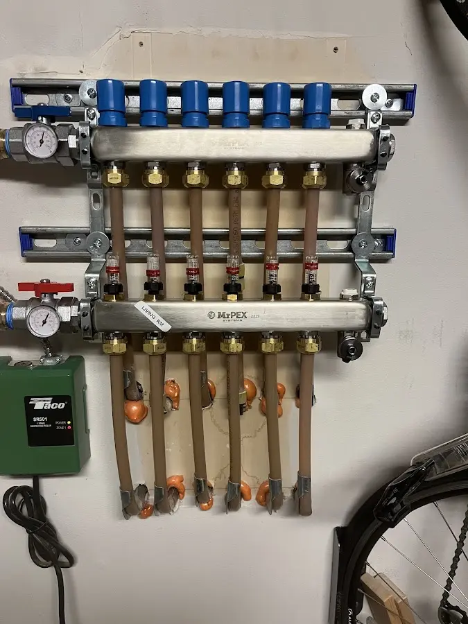 Plumber performing Gas Leak Detection at a residential property in Cleveland